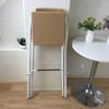 WUUKEPSG Folding Bar Stools, 26"/28"/30", Modern Counter-Height Kitchen Stools, Portable Indoor/Outdoor, White, 2-Pack, 30-Inch view 2