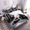 NYSMGS Cat Bedding Set, 155 x 220 cm, 3D Kitten Print, 100% Microfiber, with 80 x 80 cm Pillowcase view 4