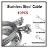 Stainless Steel Bicycle Brake and Shift Cables, 5-Piece Front Shift view 3
