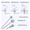 Stainless Steel Bicycle Brake and Shift Cables, 5-Piece Front Shift view 4