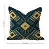 WSDESDEC Geometric Ikat Pillow Cover, 22 x 22 in, Jute and Linen, Vintage, Minimalist, Square view 3
