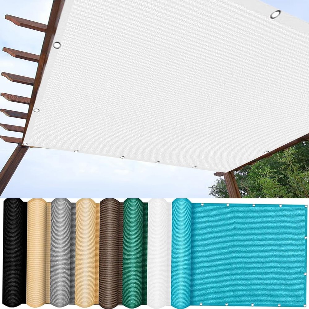 Balcony Privacy Screen Cover 8.5 m Weatherproof HDPE White