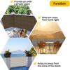 Balcony Privacy Screen Cover 8.5 m Weatherproof HDPE White view 3