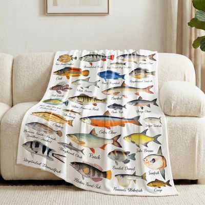 Ultra-Soft Plush Flannel Fleece Throw Blanket, M, 152.4 x 127 cm