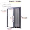 Folding/Sliding Interior Door, 80 in High, Black, 5.22 x 80 in (55.9 x 203.2 cm) view 2