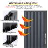 Folding/Sliding Interior Door, 80 in High, Black, 5.22 x 80 in (55.9 x 203.2 cm) view 3
