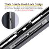 Folding/Sliding Interior Door, 80 in High, Black, 5.22 x 80 in (55.9 x 203.2 cm) view 4