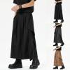 RUMAOZIA Men's Traditional Solid-Color Samurai Hakama Harem Pants, Baggy Japanese-Style Kilt view 2