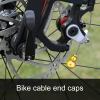4 Bike Cable End Crimps with Wrench, Aluminum Alloy Screw-On Cable Caps view 3