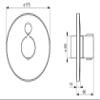 HANSA HANSAELECTRA Touchless Shower Faucet, Wall-Mounted, 12 V, Chrome, 80909001 view 2