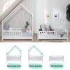 TiCAA Lou Convertible House Floor Bed, 90/100/120/140 x 200 cm, for Boys & Girls view 3