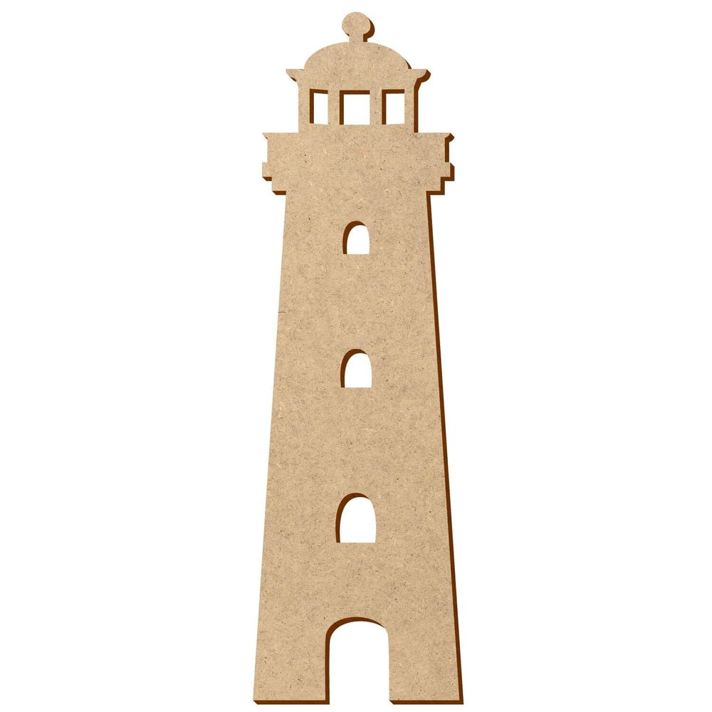 MDF Lighthouse V3 – Craft Decor, 5–50 cm, 100-Pack, 49 cm High