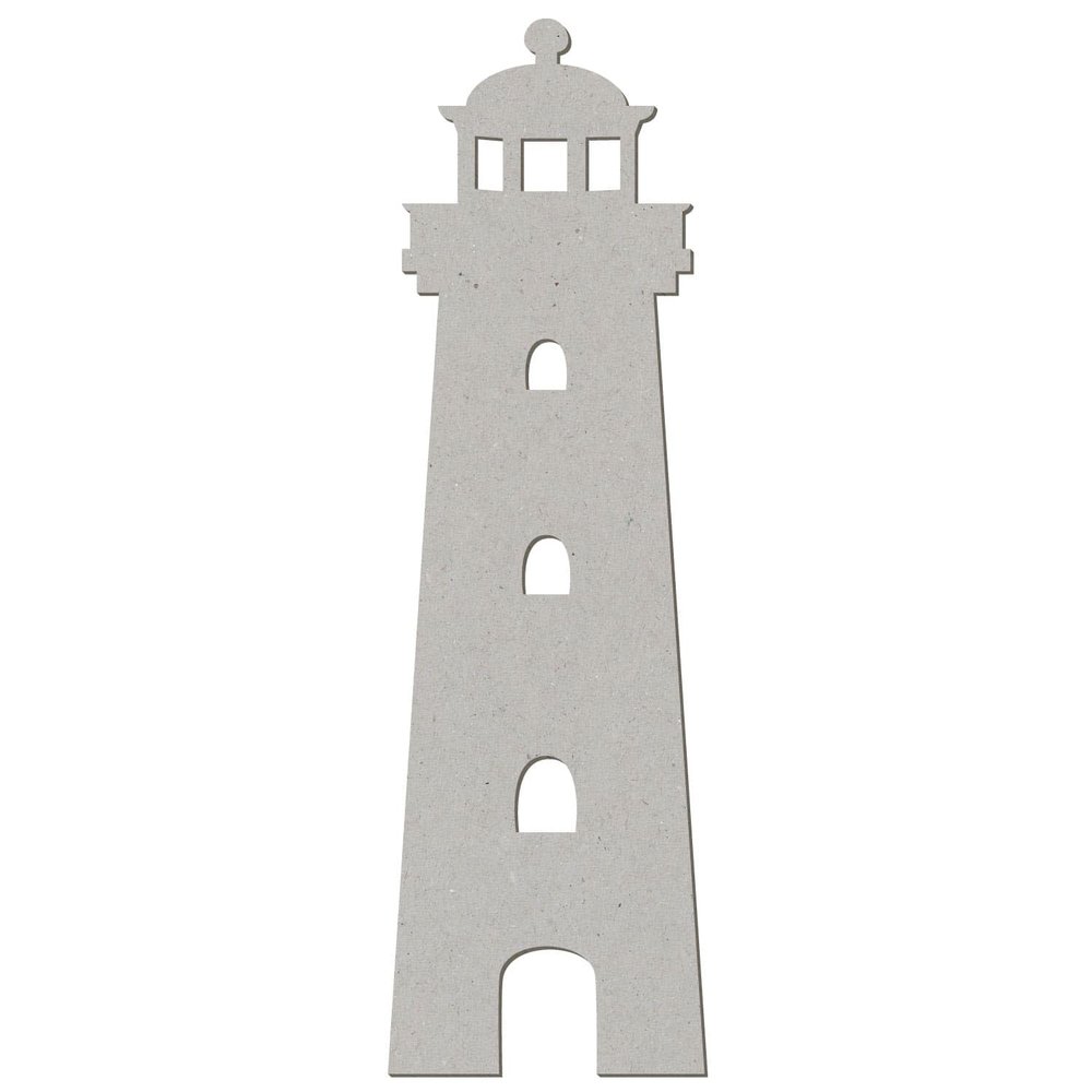 Cardboard Lighthouse V3 – Decorative Craft, 5–50 cm, Pack of 50, Height: 44 cm