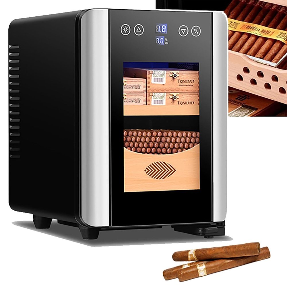 DDZJTPP 8 L Electric Humidor for 100 Cigars with Touch Display