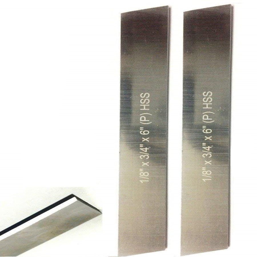 Buyohlc HSS Blades, 0.3 cm x 1.9 cm (W) x 15.2 cm (L), for Lathe Parting Tool Holders, 2-Piece