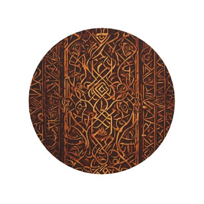 Round Native American-Themed Refrigerator Magnets for a Vibrant Kitchen