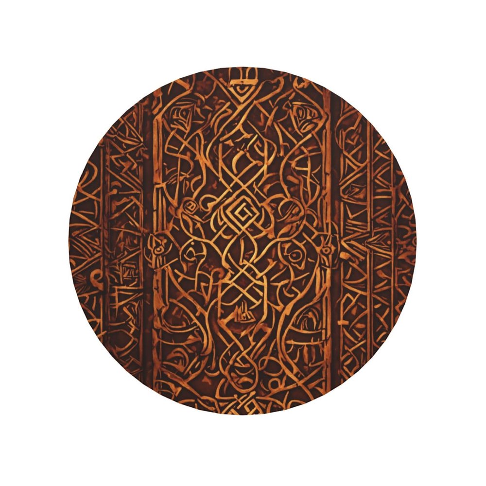 Round Native American-Themed Refrigerator Magnets for a Vibrant Kitchen
