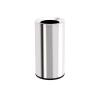 RUNZE765Z 15L Stainless Steel Wastebasket, Open Top, Silver view 1
