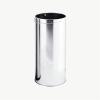 RUNZE765Z 15L Stainless Steel Wastebasket, Open Top, Silver view 3