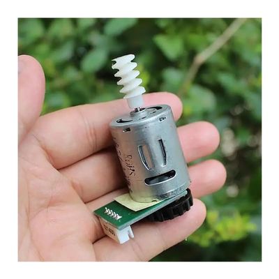 VWWJCCRO 370 DC Electronic Starter and Negative DC 6 V Electronic Starter, 4,500 RPM Worm Gear Output Shaft with Encoder and Carbon-Brush Commutator