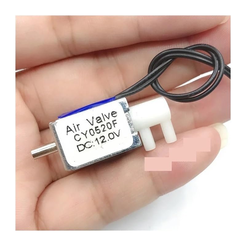 REIUAFWYGV 2-Position 3-Way Solenoid Valve, DC 6V/12V/24V, Electromagnetic Air/Gas Flow Control Switch (6V)