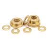 20 Brass Flat Washers, 6 mm x 16 mm x 2 mm view 1