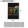1973 Vintage-Style Garden Flag, Limited Edition, 50th Anniversary Gift, 28 x 40 in view 3