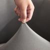 Mswborml Square Stretch Bar Stool Cover with Elastic Bottom view 3
