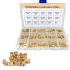 330-Piece Brass Threaded Inserts, Vertical Knurled Injection Nut Set view 2