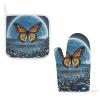 Oven Mitt and Potholder Set, 2 Pieces, Flying Butterflies view 1