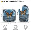 Oven Mitt and Potholder Set, 2 Pieces, Flying Butterflies view 2