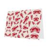 Red Lobster Greeting Card, Pearlescent Paper, Horizontal Holiday Card view 1