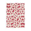 Red Lobster Greeting Card, Pearlescent Paper, Horizontal Holiday Card view 3