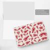 Red Lobster Greeting Card, Pearlescent Paper, Horizontal Holiday Card view 4