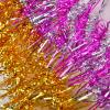 SYSUII 10-Pack Christmas Tinsel Garlands, 10 cm x 180 cm, Glossy Metallic, Rose Silver view 2