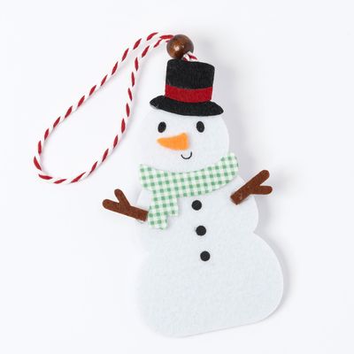 Mopec NA4955 Felt Snowman Ornaments, Multicolor, 6.7 x 10.7 x 0.3 cm, 12-Pack