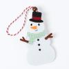 Mopec NA4955 Felt Snowman Ornaments, Multicolor, 6.7 x 10.7 x 0.3 cm, 12-Pack view 1