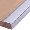 SUWOOPH Stair Edge Trim, 1.38 in Wide, Aluminum Stair Nosing for Wood/Tile, Silver, 59.1 in view 1