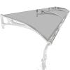 Polycarbonate Door Awning with Side Panel view 1
