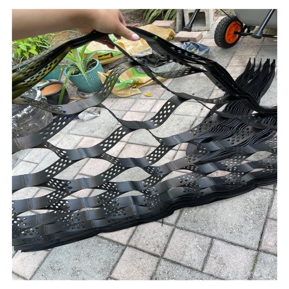 Permeable HDPE Ground Grid for Driveways, Parking Areas, Gardens and Patios, 5 cm Thick, 5 x 7 m