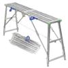 Portable Folding Work Platform for DIY, Height-Adjustable, Metal, for Scaffolding Work view 1