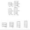 Home Shoe Cabinet Organizer with Removable Fabric Door, 4-Tier Shoe Rack view 3