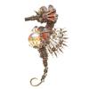 TechnixLabz 3D Steampunk Seahorse Metal Puzzle with Fireworks Lamp, 2100+ Pieces view 1