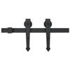 XGWKCNV Sliding Door Hardware Kit, 183 cm, Black Steel view 2