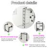 Wall-Mounted Metal Ladder for Home, Attics, Basement Windows, Bunk Beds, Decks, and RVs, Adjustable Size, 150 kg Capacity view 3