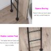 Wall-Mounted Metal Ladder for Home, Attics, Basement Windows, Bunk Beds, Decks, and RVs, Adjustable Size, 150 kg Capacity view 4