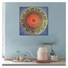 HYQOUKLR Tibetan Buddhist Thangka Wall Hanging with Frame, Mandala Artwork for Zen Home Decor and Meditation view 3