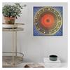 HYQOUKLR Tibetan Buddhist Thangka Wall Hanging with Frame, Mandala Artwork for Zen Home Decor and Meditation view 4
