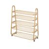 5-Tier Shoe Rack with Wheels view 1