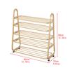 5-Tier Shoe Rack with Wheels view 2